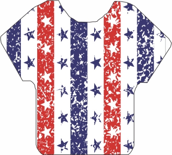 Stars & Stripes Distressed Pattern 12"